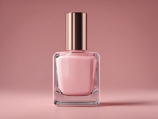 Nail Polish Mockup. Blank Bottle for Design and Branding Presentation, 3D Render Illustration
