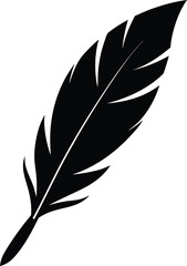 Fototapeta premium Feather Silhouette Icon