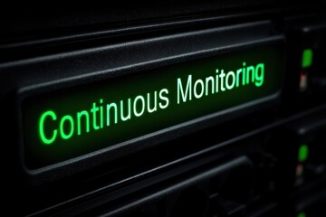 Fototapeta premium Zero Trust Model Concepts. A close-up image of a display panel indicating 