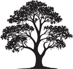 tree silhouette Vector | Minimalist & Trendy tree Silhouette Design | Unique & Stylish tree Artwork for Vector design