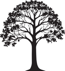 Fototapeta premium tree silhouette Vector | Minimalist & Trendy tree Silhouette Design | Unique & Stylish tree Artwork for Vector design