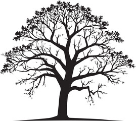 tree silhouette Vector | Minimalist & Trendy tree Silhouette Design | Unique & Stylish tree Artwork for Vector design