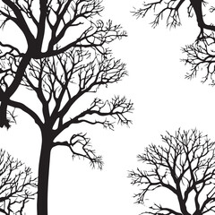 Fototapeta premium tree silhouette Vector | Minimalist & Trendy tree Silhouette Design | Unique & Stylish tree Artwork for Vector design