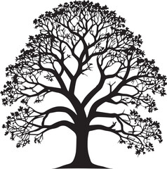 tree silhouette Vector | Minimalist & Trendy tree Silhouette Design | Unique & Stylish tree Artwork for Vector design