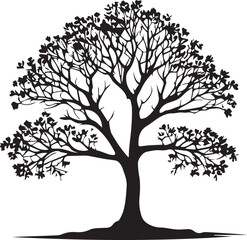 tree silhouette Vector | Minimalist & Trendy tree Silhouette Design | Unique & Stylish tree Artwork for Vector design
