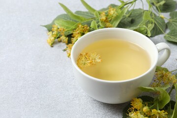 Linden flowers, linden tea, herbal medicine, alternative medicine. 
