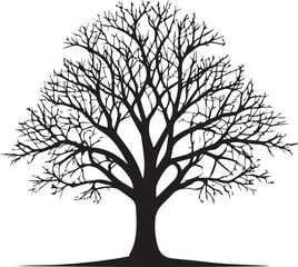 tree silhouette Vector | Minimalist & Trendy tree Silhouette Design | Unique & Stylish tree Artwork for Vector design	