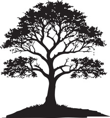 tree silhouette Vector | Minimalist & Trendy tree Silhouette Design | Unique & Stylish tree Artwork for Vector design