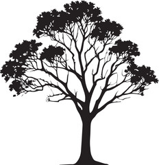 Tree silhouette Vector | Minimalist & Trendy Tree Silhouette Design | Unique & Stylish Tree Artwork for Vector design