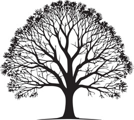 tree silhouette Vector | Minimalist & Trendy tree Silhouette Design | Unique & Stylish tree Artwork for Vector design	