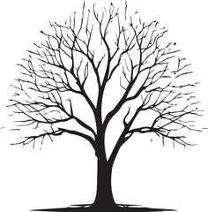 Obraz premium tree silhouette Vector | Minimalist & Trendy tree Silhouette Design | Unique & Stylish tree Artwork for Vector design 