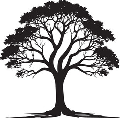 tree silhouette Vector | Minimalist & Trendy tree Silhouette Design | Unique & Stylish tree Artwork for Vector design	
