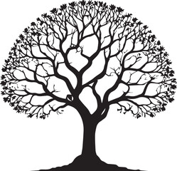 tree silhouette Vector | Minimalist & Trendy tree Silhouette Design | Unique & Stylish tree Artwork for Vector design	