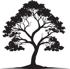 tree silhouette Vector | Minimalist & Trendy tree Silhouette Design | Unique & Stylish tree Artwork for Vector design	