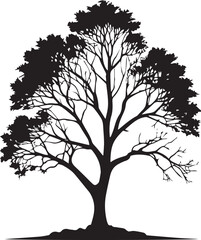 Obraz premium tree silhouette Vector | Minimalist & Trendy tree Silhouette Design | Unique & Stylish tree Artwork for Vector design 