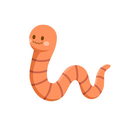 Fototapeta premium Cute Happy Earthworm