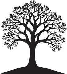 Obraz premium Tree silhouette Vector | Minimalist & Trendy Tree Silhouette Design | Unique & Stylish Tree Artwork for Vector design