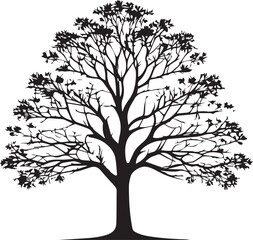 Tree silhouette Vector | Minimalist & Trendy Tree Silhouette Design | Unique & Stylish Tree Artwork for Vector design