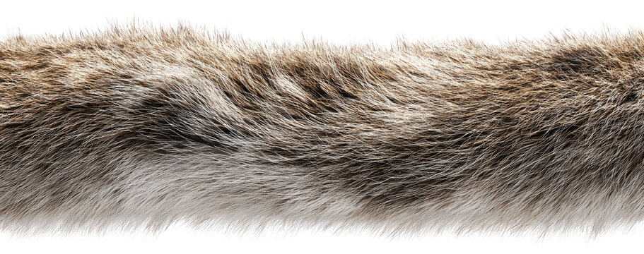 Detailed close-up view of a textured animal fur