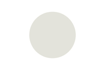 Minimal solid gray circle on white background. Clean vector shape for stickers, logos, buttons, or abstract geometric designs