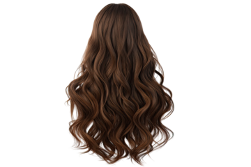 Long, wavy brown hair