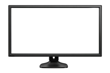 Flat screen monitor, blank white display