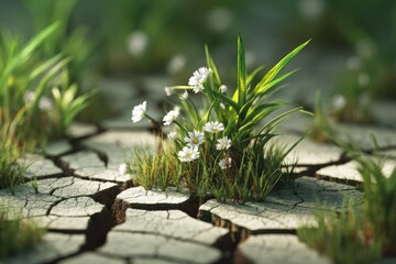 Crackled Earth Flora