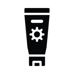 sunscreen glyph icon illustration vector graphic.eps