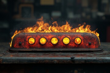 Industrial Burner With Intense Flames