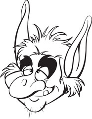 sketch vector illustration silhouette image design caricature icon logo symbol mythological creature monster 