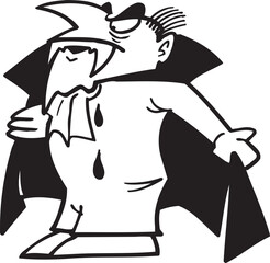 sketch vector illustration silhouette image design caricature icon logo symbol mythological creature monster vampire dracula bloodsucker