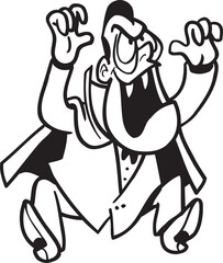 sketch vector illustration silhouette image design caricature icon logo symbol mythological creature monster vampire dracula bloodsucker 