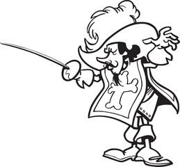 sketch vector illustration silhouette image design caricature icon logo symbol knight troops warship era kingdom posing on standby