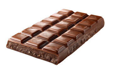 Fototapeta premium Delicious Milk Chocolate Bar Delight Sweet Indulgence Treat Yourself Perfect Dessert Yummy on transparent background