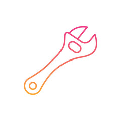 Carriage Wrench Icon vector