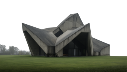Abstract Concrete Architecture - Modern Geometric Building Design