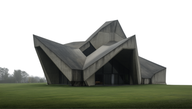 Abstract Concrete Architecture - Modern Geometric Building Design