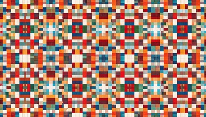 Fototapeta premium Colorful pixelated pattern design