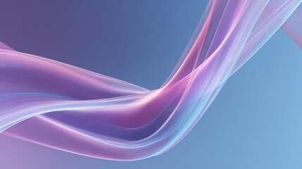 Ethereal abstract background with flowing curves and soft neon glow, minimalist graphic design for wellness, meditation, relaxation, mental health, escapism, digital art, calming aesthetic