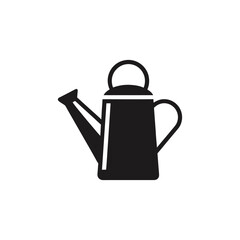 Simple watering can silhouette icon for gardening and agriculture