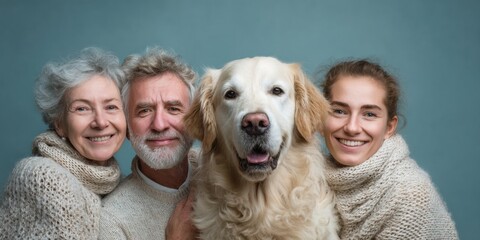 National Craft For Your Local Shelters Day with Senior Volunteers and Golden Retriever Authentic Autumn Lifestyle Scene for Premium Social Media and Community Marketing Campaigns