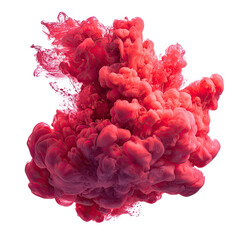 Fototapeta premium Abstract swirling crimson ink cloud