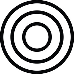 Concentric circles abstract design with a central target and outer rings creating a modern geometric pattern
