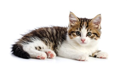 Obraz premium Cute kitten lying down