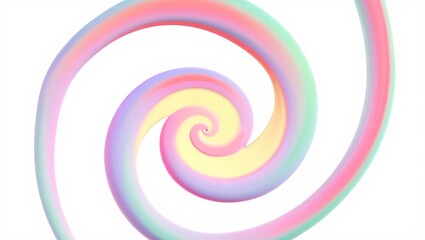 Abstract pastel swirl with soft colors and gentle curves