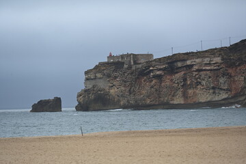 The Nazarè c oast in the Portugal