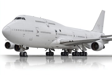 Large white passenger jet on tarmac