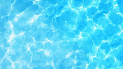 Obraz premium Sunlit pool water abstract ripple effect. AI generated