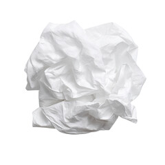Obraz premium Crumpled white paper ball