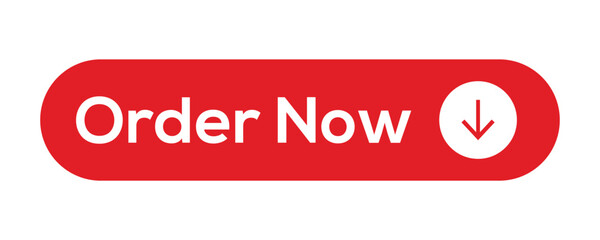 Red Order Now Button with Arrow Icon for Purchase Action